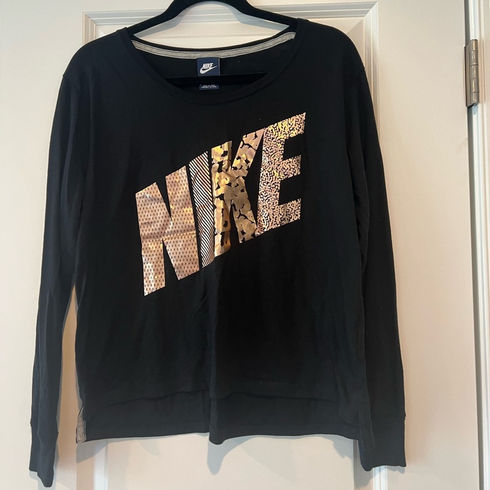 Nike Rose Gold Long Sleeve Top